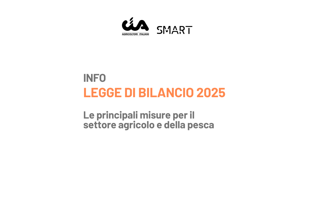 Novità per il comparto agricolo: Legge di Bilancio 2025